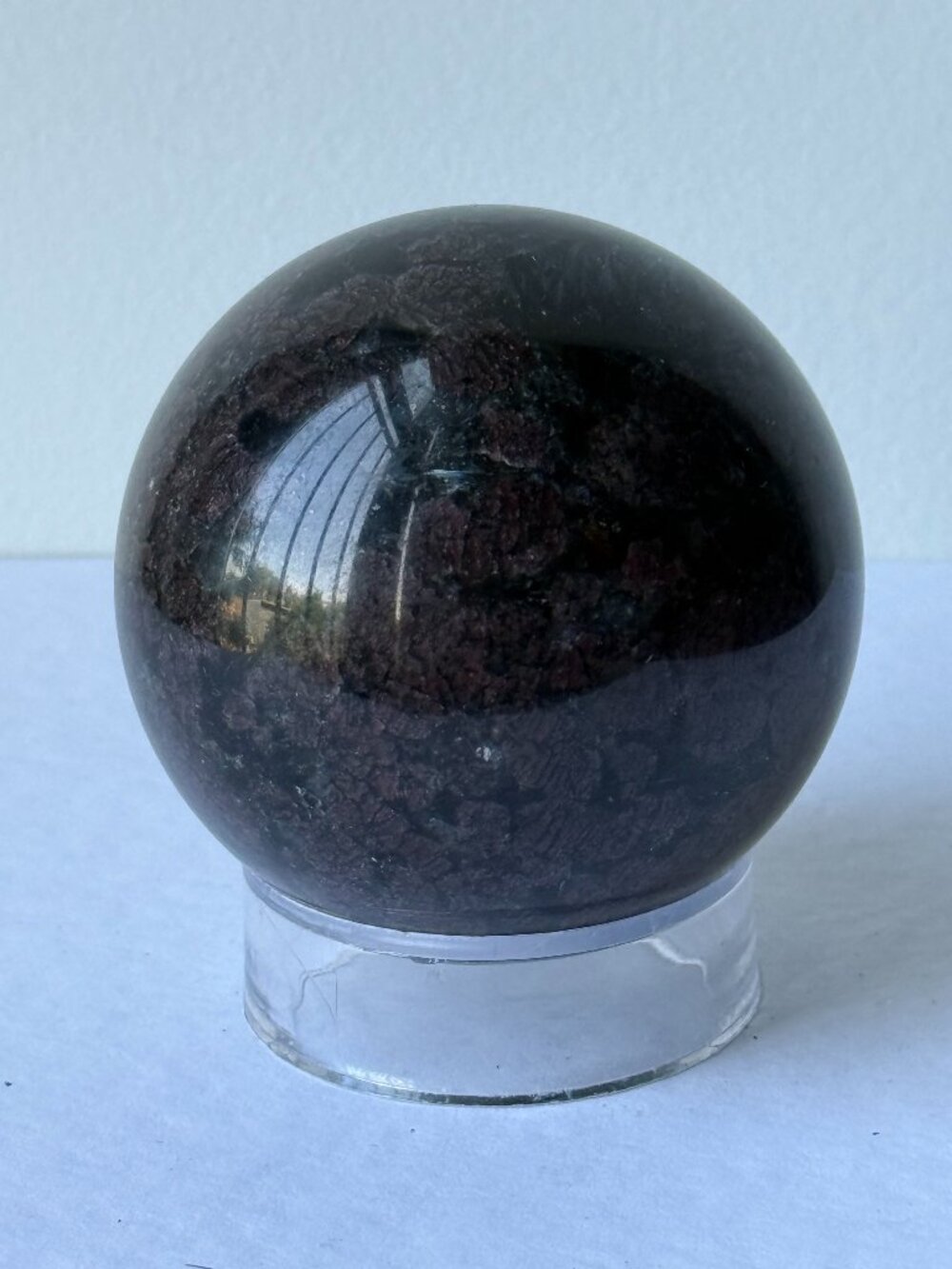 2.25” Almandine Garnet in Matrix Crystal Sphere